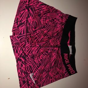 Two pair Nike pro spandex shorts